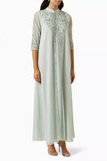 Embroidered Kaftan in Chiffon