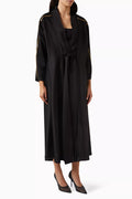 Embellished Knot-tie Abaya