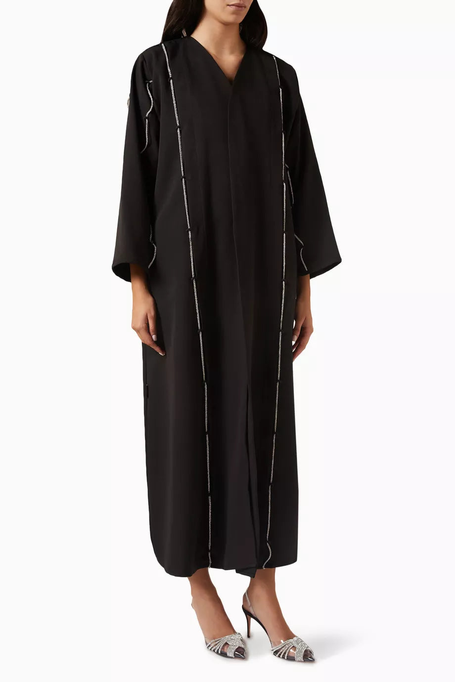 Crystal-embellished Abaya