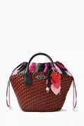 Abbracciami Tote Bag in Straw
