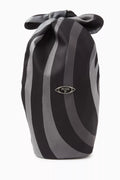 Lido Marmo-print Bucket Bag in Silk-twill