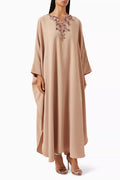 Embellished Kaftan in Crepe