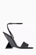 Cheope 105 Wedge Sandals in Satin