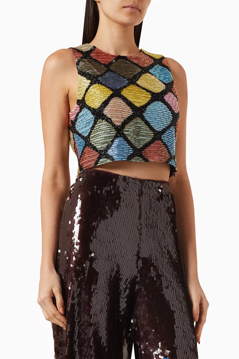 Alora Beaded Crop Top