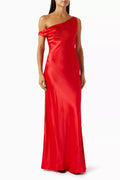 Ashanti Bias-cut Dress in Satin