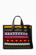Large Manhattan Carnival Fair Isle Tote Bag