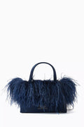 Mini Sam Feather Tote Bag in Satin