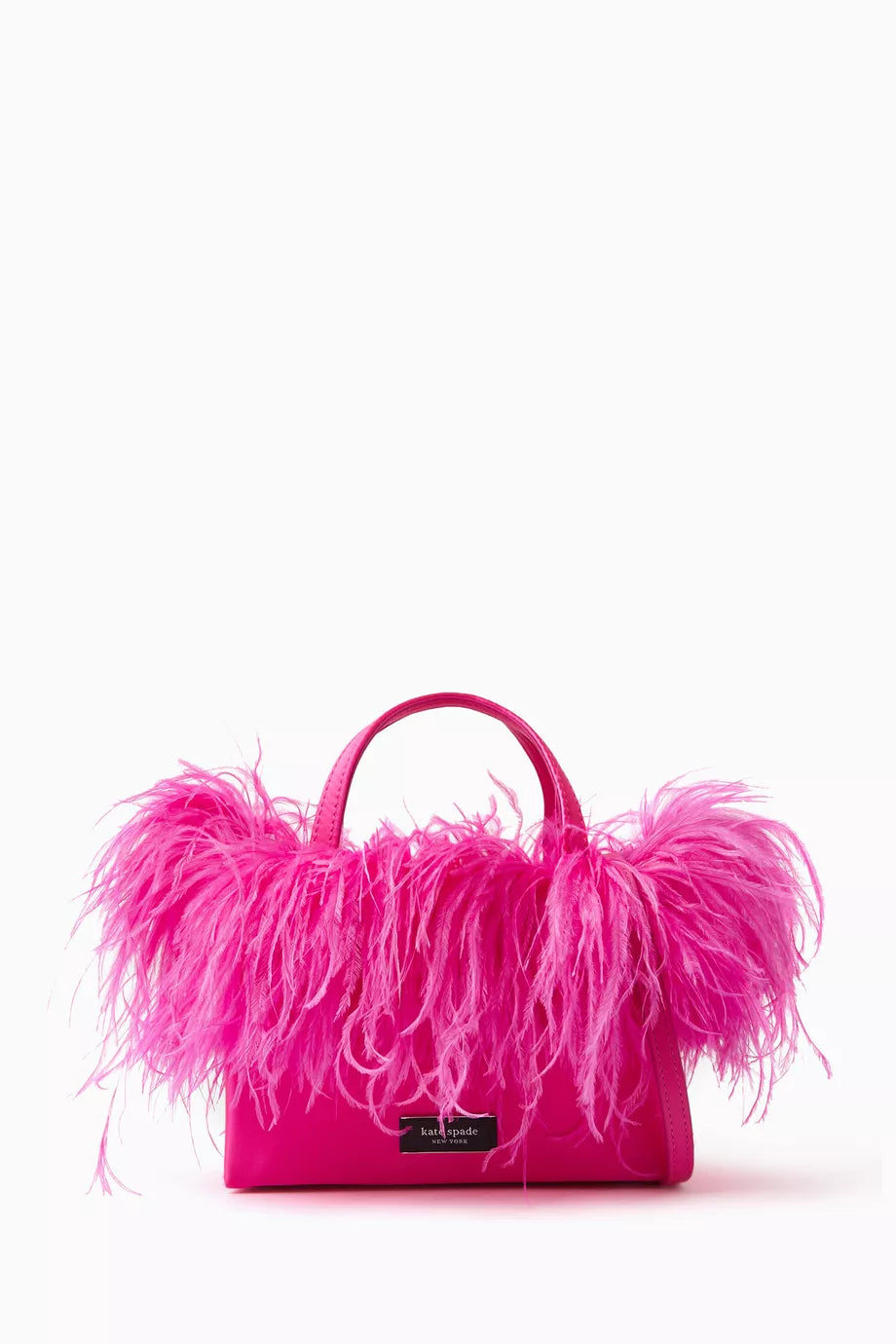 Mini Sam Feather Tote Bag in Satin