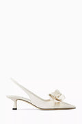 Amita 45 Slingback Pumps in Smooth Leather