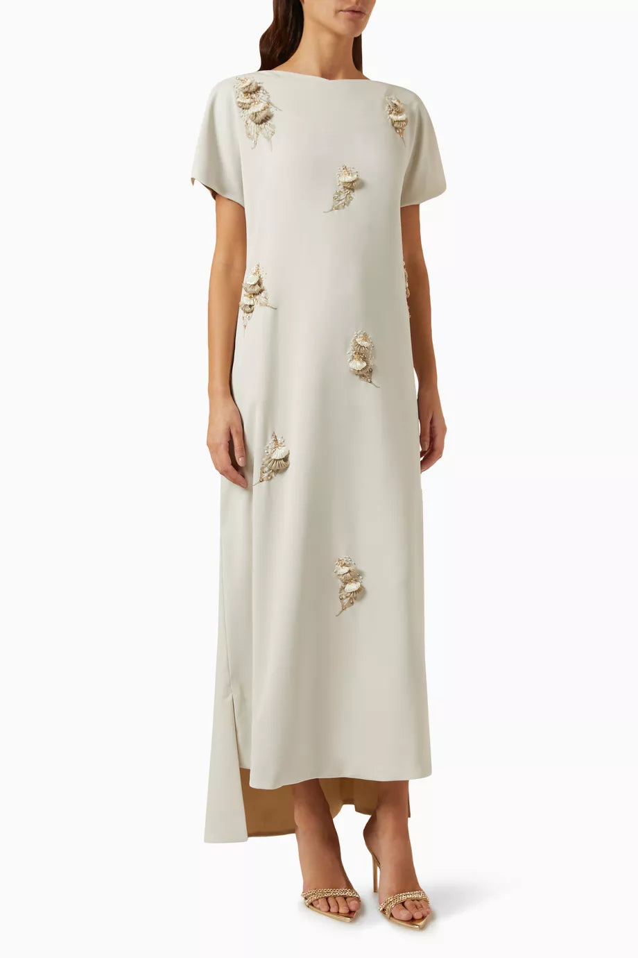 Floral-embellished Kaftan
