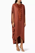 Embellished Tiered Fringe Kaftan