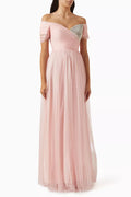 Crystal-embellished Dress in Tulle