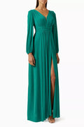 Long-sleeve Maxi Dress