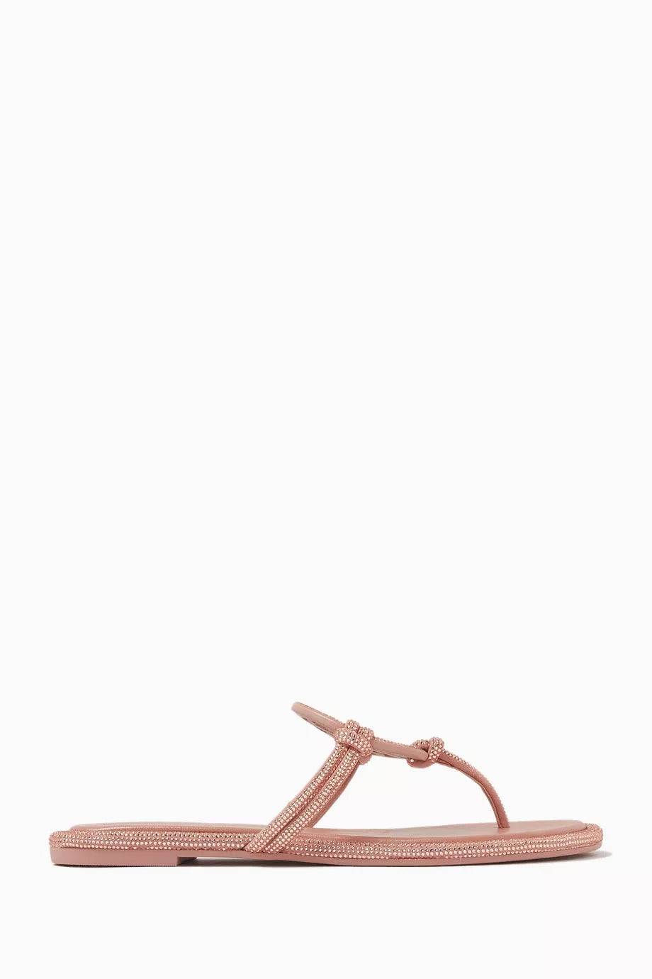 Miller Knotted Pavé Sandals in Suede