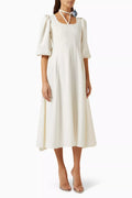 Full Circle Midi Dress in Cotton