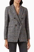 Double-breasted Jacket in Wool-blend