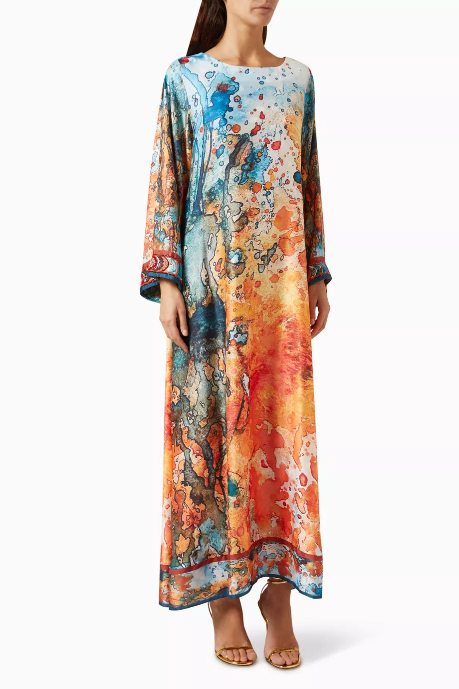 Hand-embroidered Beaded Jalabiya Dress