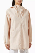 Logo Long Jacket in Polyester
