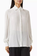 Long Sleeve Polo Shirt in Cotton