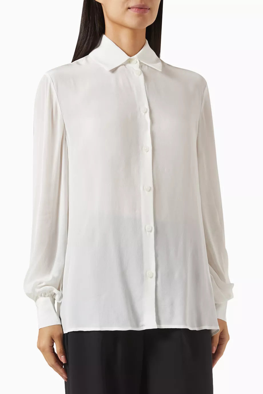 Long Sleeve Polo Shirt in Cotton