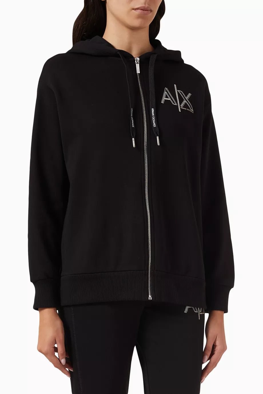 AX Logo Hoodie in Fleece