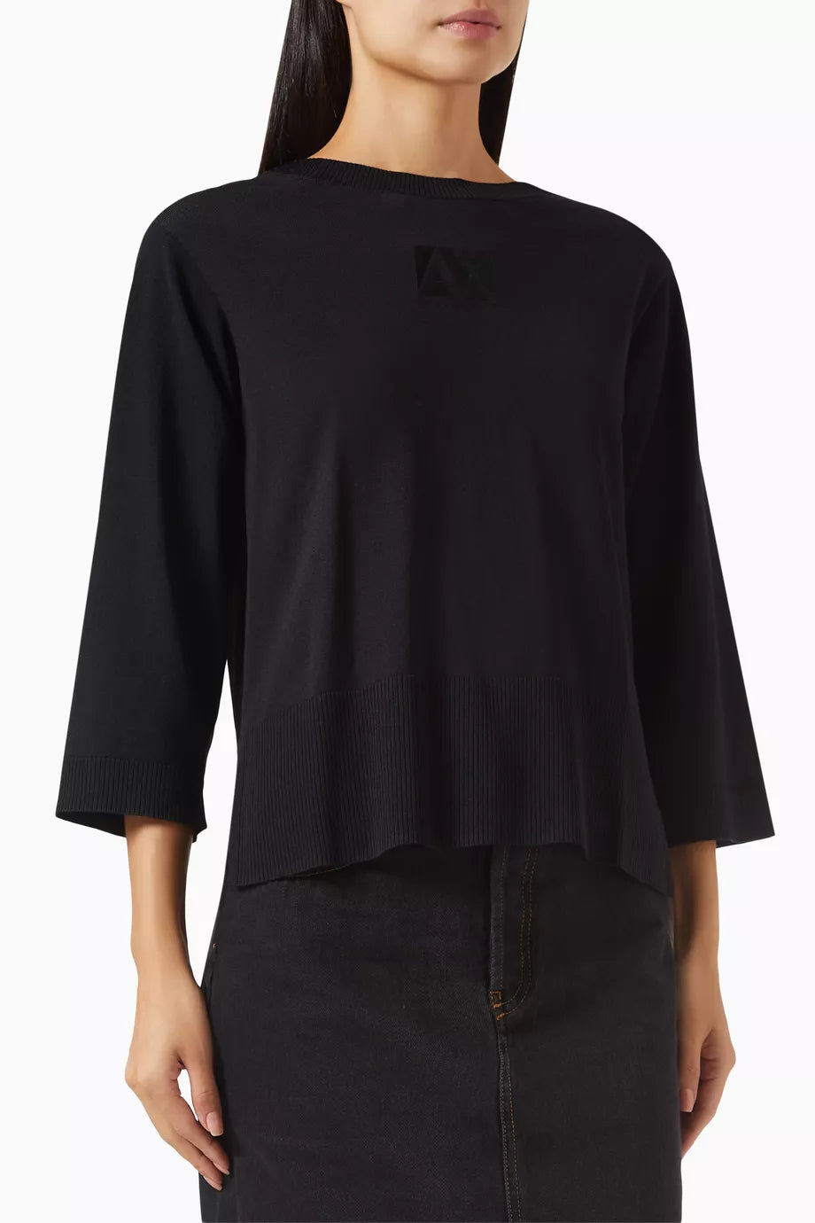 AX Logo Pullover in Viscose