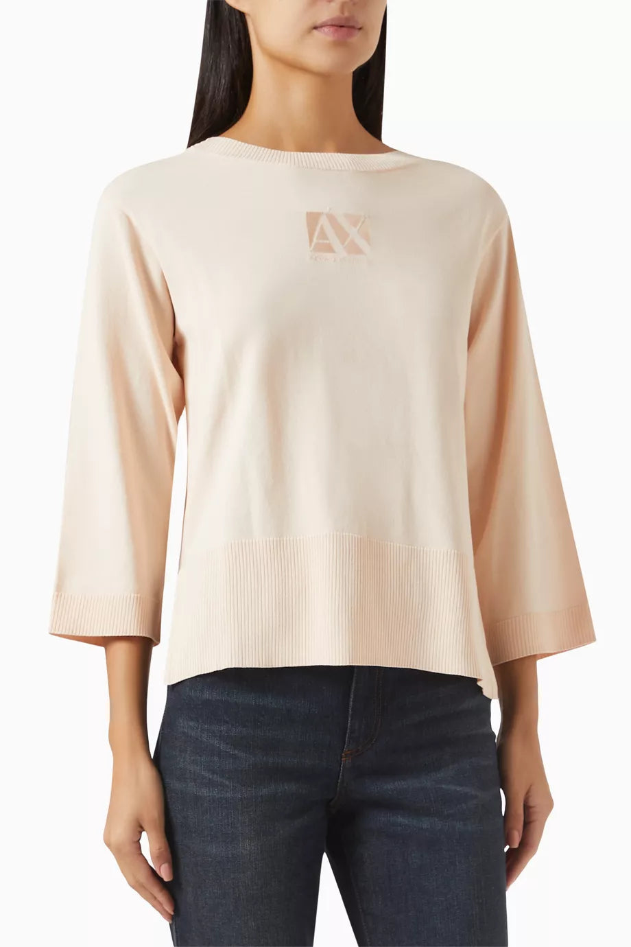 AX Logo Pullover in Viscose