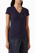 Logo V-neck T-shirt