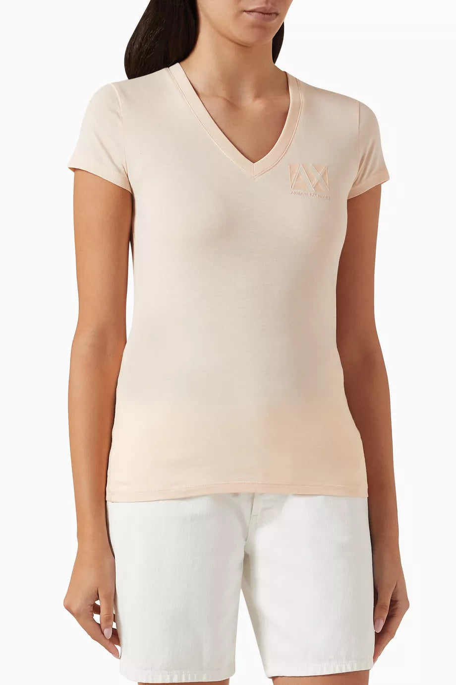 Logo V-neck T-shirt