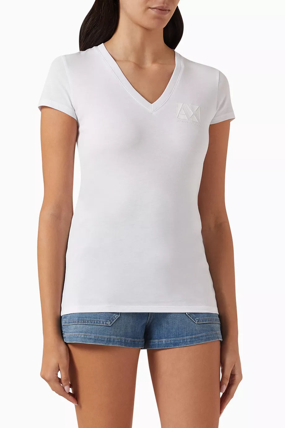 Logo V-neck T-shirt