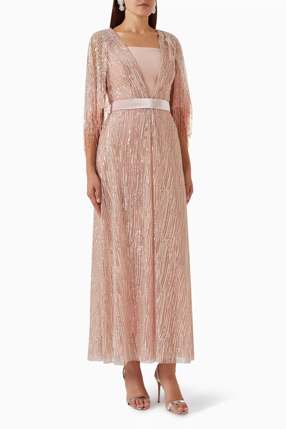 Ayar Embellished Kaftan & Dress Set