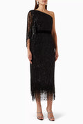 Lara One-shoulder Embellished Dress