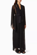 Kimono-sleeve Robe in Mesh