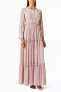 Embellished Tiered Kaftan