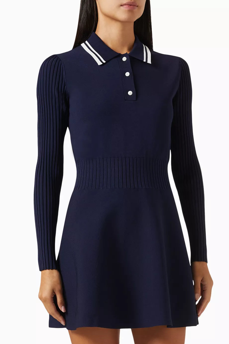 Mini Polo Dress in Tech-knit