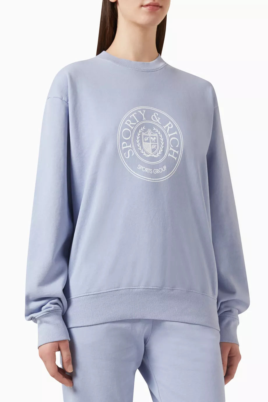 Connecticut Crest Crewneck Sweatshirt in Cotton
