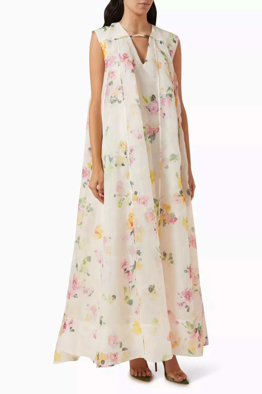 Earthen Trapeze Maxi Dress