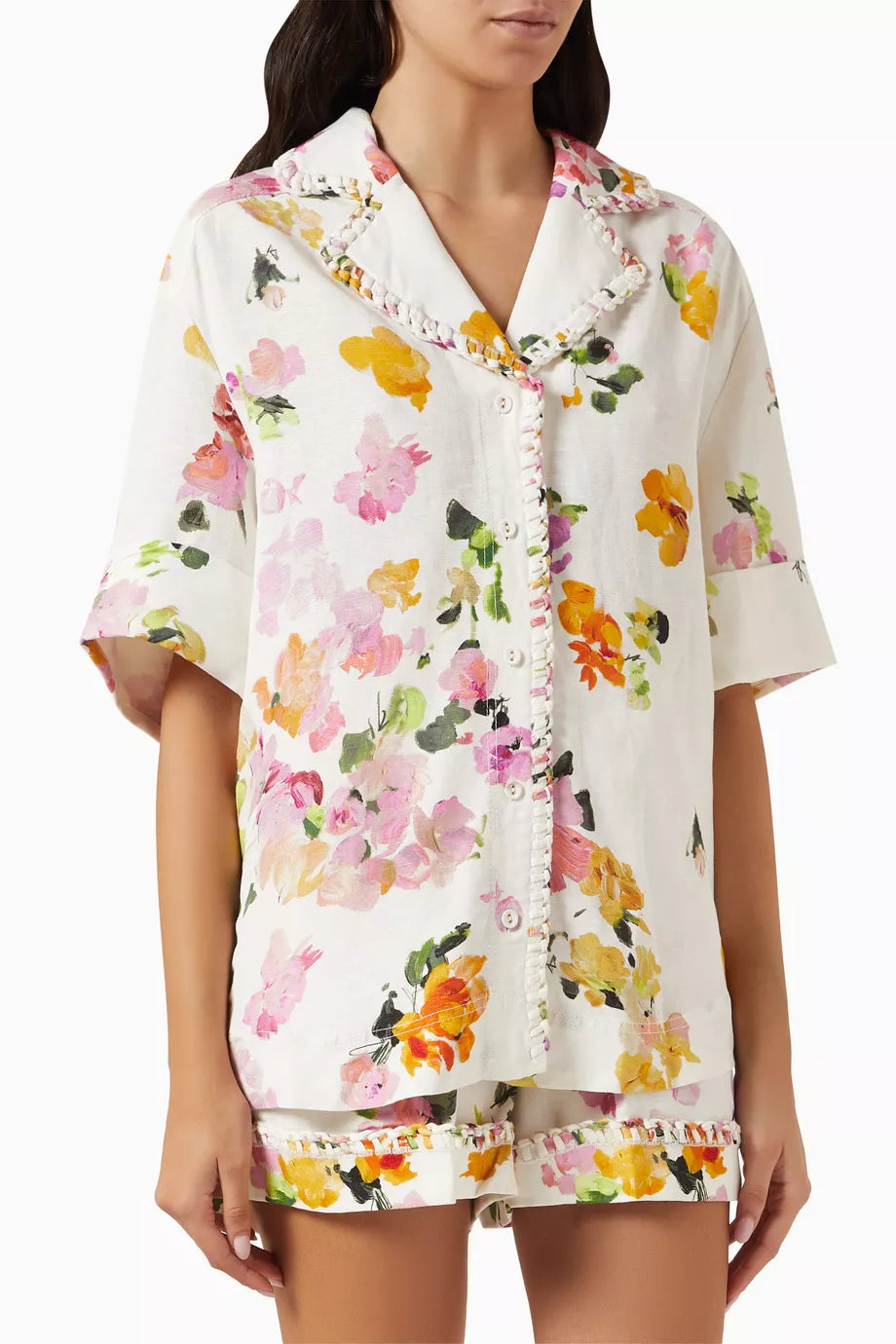 Constance Whipstitch Shirt in Linen