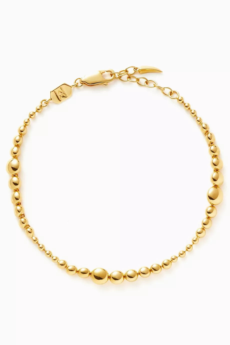 Articulated Beaded Bracelet in 18kt Recycled Gold-plated Vermeil