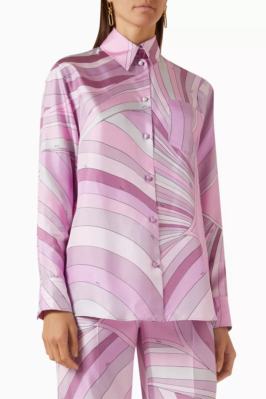 Iride Printed Shirt in Silk