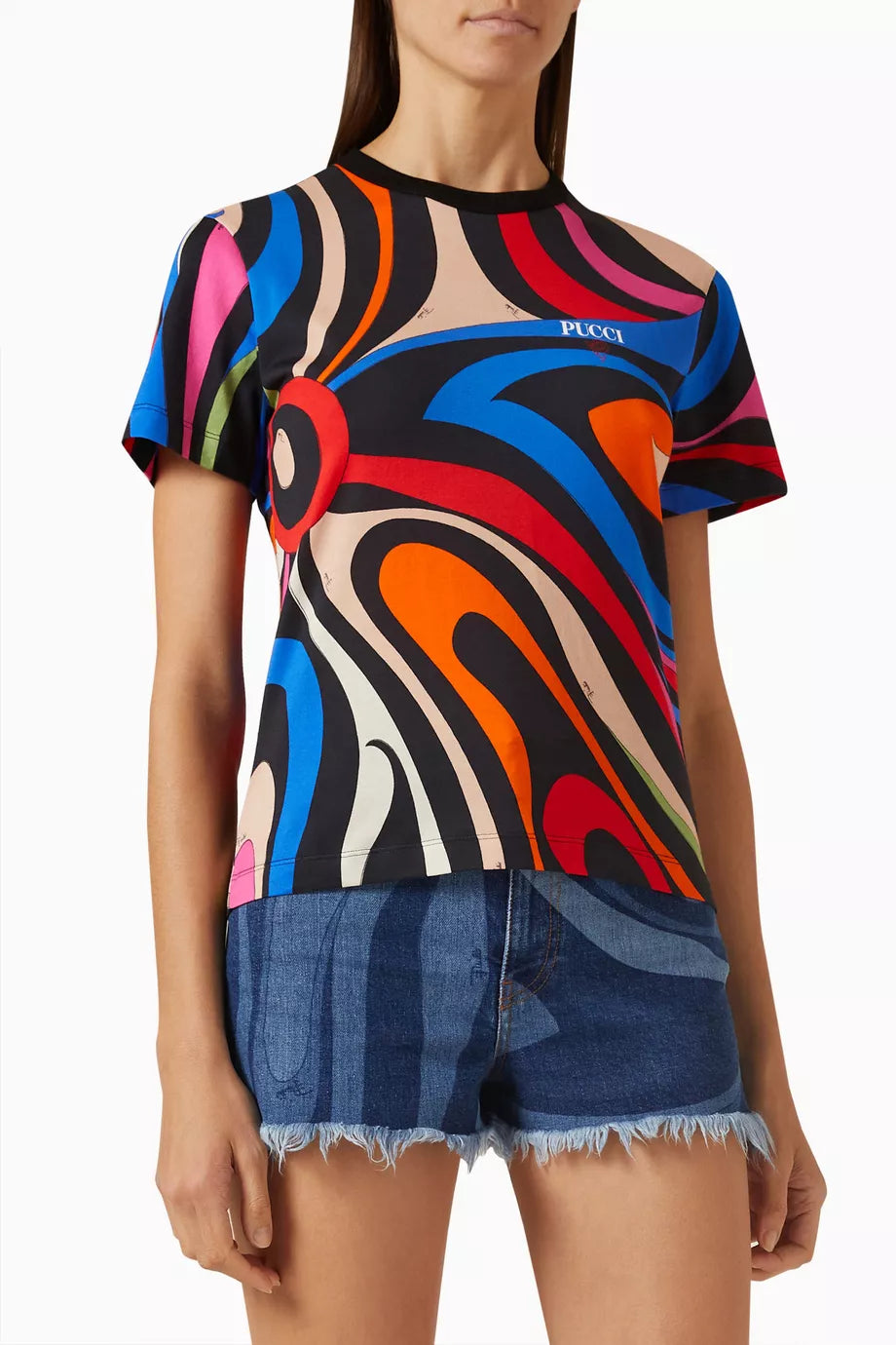 Marmo Print T-shirt in Cotton