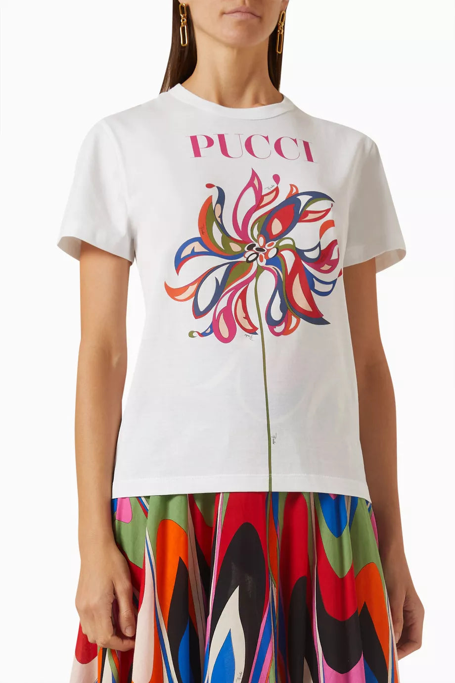 Logo Print T-Shirt in Cotton