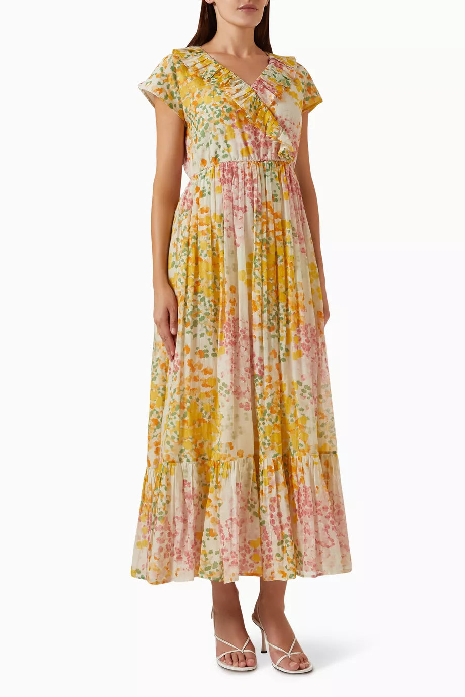 Larissa Floral-print Maxi Dress in Cotton-silk