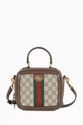Mini Ophidia GG Top Handle Bag in Canvas
