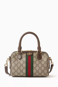 Mini Ophidia GG Top-handle Bag in GG Supreme Canvas
