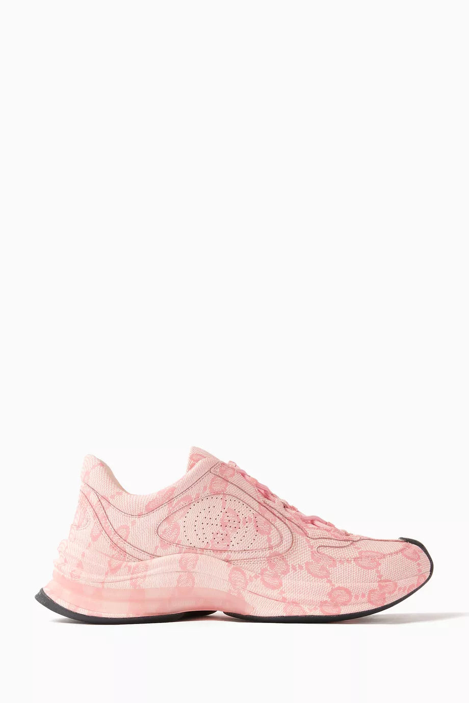 Gucci Run Sneakers in GG-print Leather