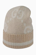GG Lamé Jacquard Hat in Cashmere