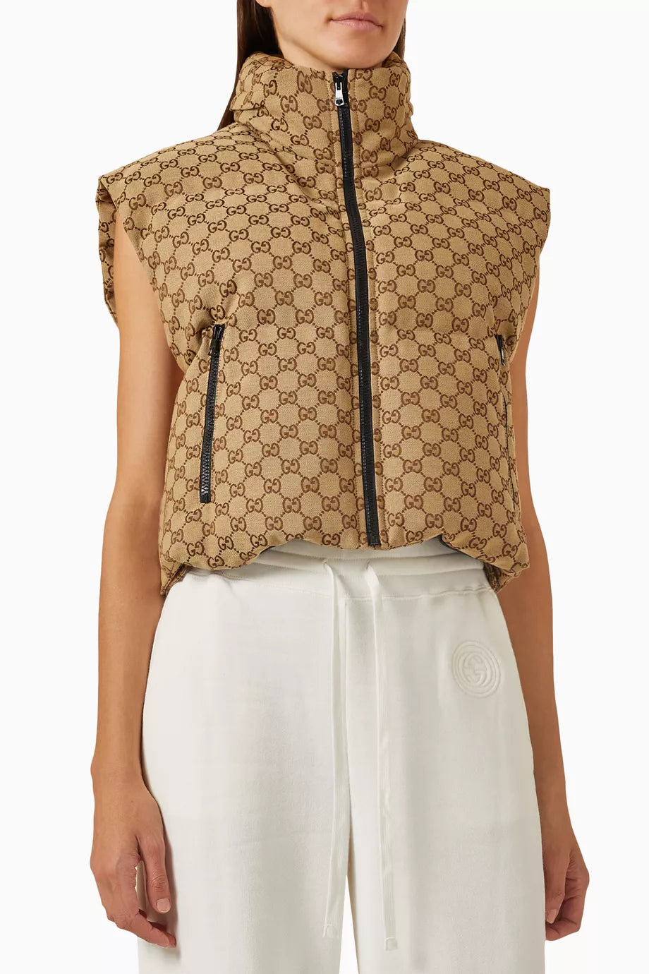 GG Zip-up Jacket in Cotton