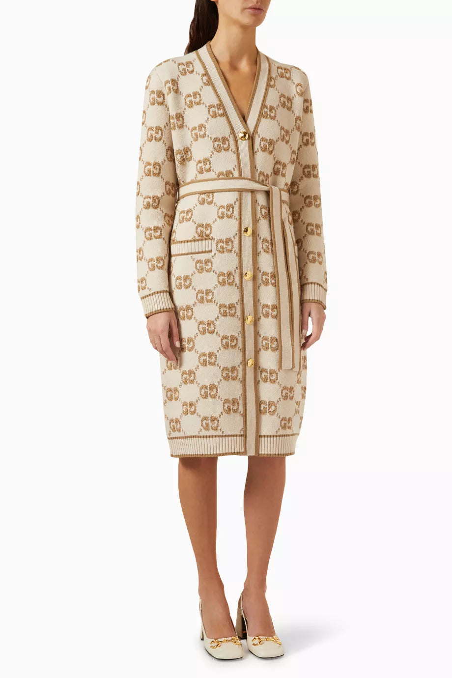 GG Jacquard Cardigan in Wool Bouclé