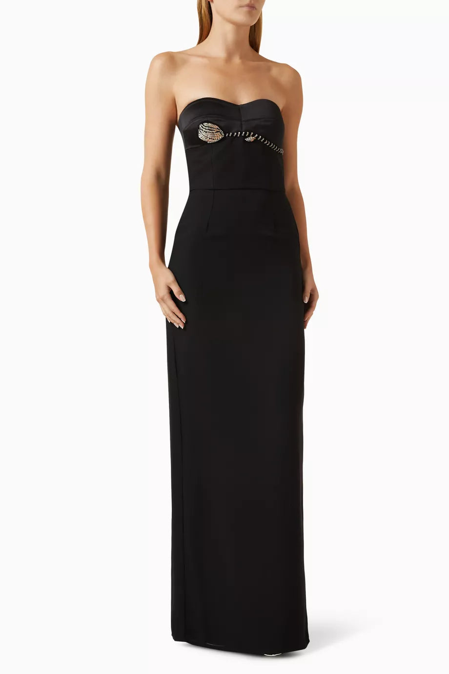 Edith Embellished Dress in Crepe